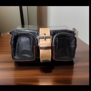 Borsetta Milano Genuine Leather Foldover Clutch Made In Italy
